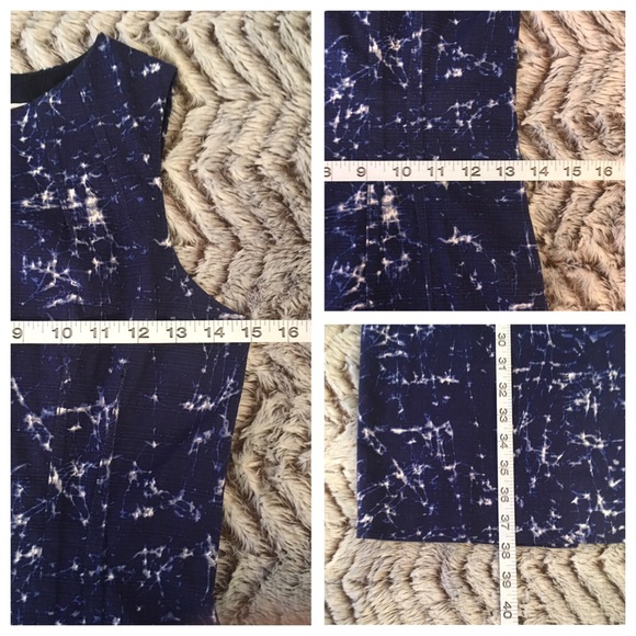 💕Michael Kors Sleeveless Navy/Print Sheath Dress - Picture 7 of 8